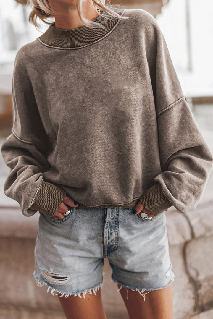 Stylish ladies sweater with modern structure pattern 2