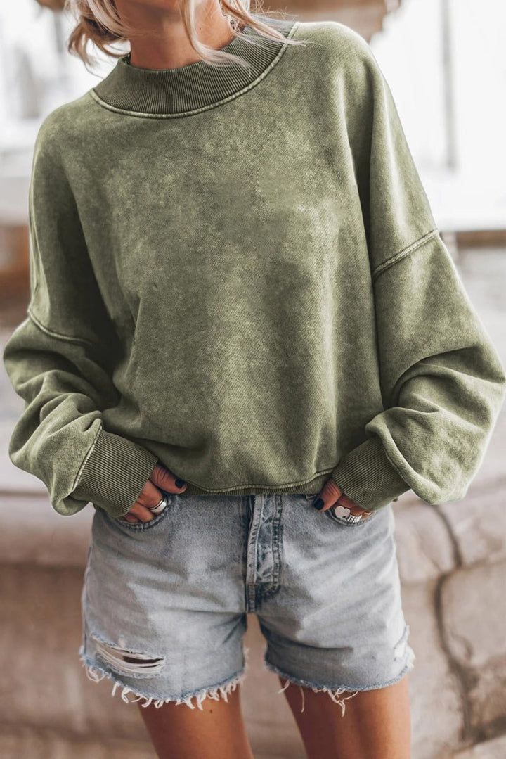Stylish ladies sweater with modern structure pattern 6