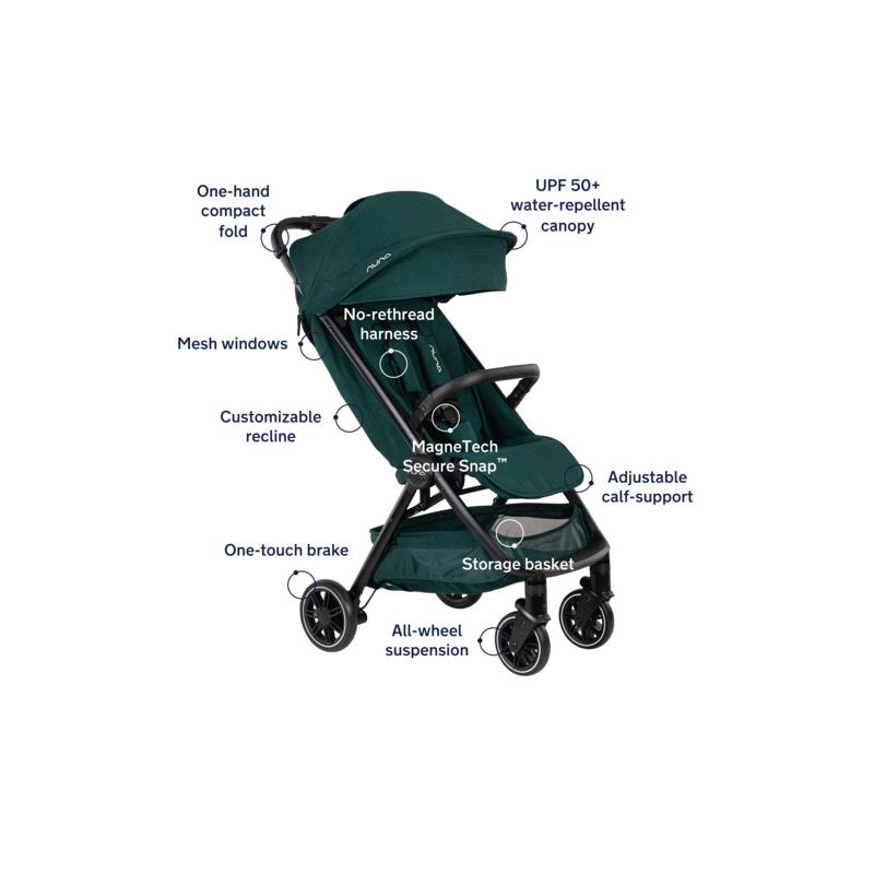 Compact Stroller Green with Travel Bag 5