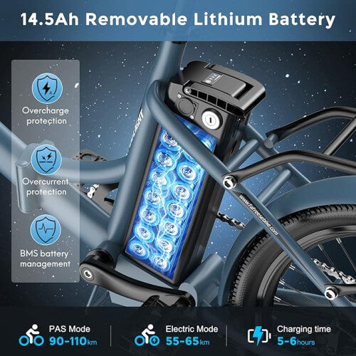 Folding Electric Bike Light for effortless urban commuting 5