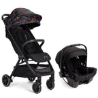 Travel System with Black Stroller and Car Seat