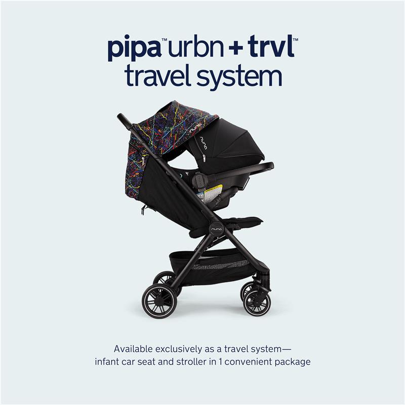 Travel System with Black Stroller and Car Seat 3