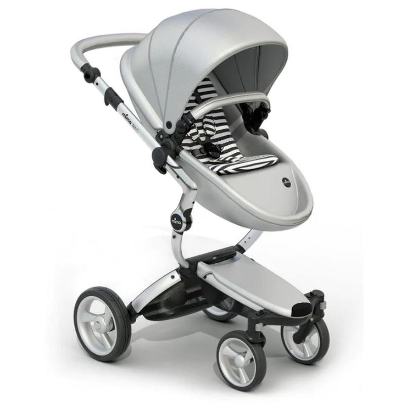 Luxury Baby Stroller Silver