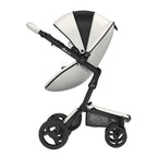 Luxury Baby Stroller with Convertible Seat in Black 6