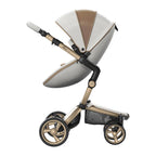 Luxury Convertible Baby Stroller Beige 2