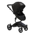 Convertible Stroller Black with Leatherette Fabric