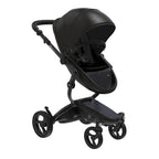 Convertible Stroller Black with Leatherette Fabric