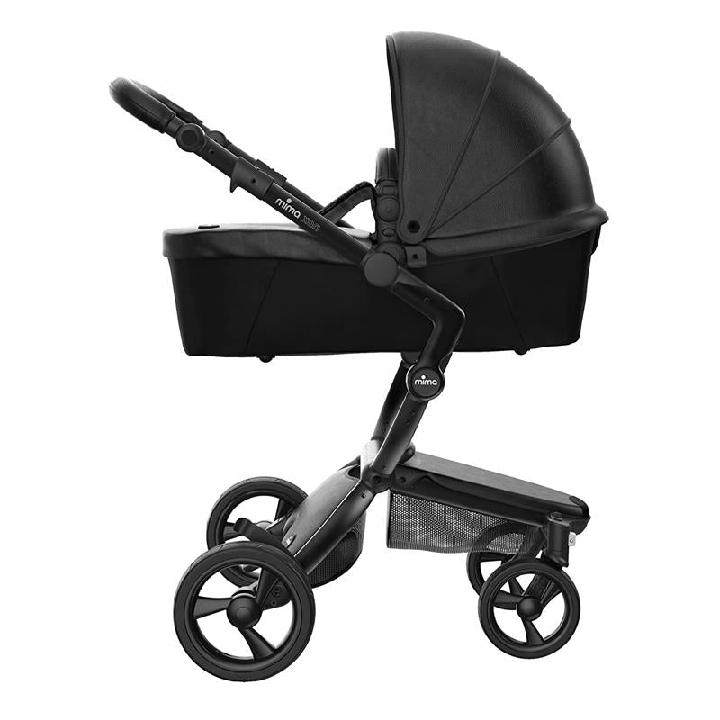 Convertible Stroller Black with Leatherette Fabric 2