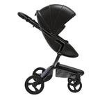 Convertible Stroller Black with Leatherette Fabric 4