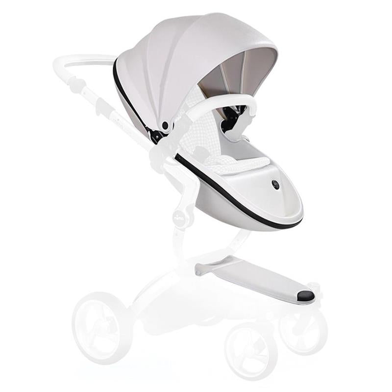 Luxury Stroller Seat White with Sun Canopy