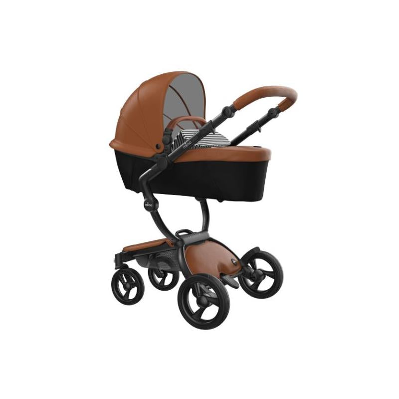 Luxury Stroller with Convertible Seat in Brown 2