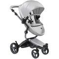 Luxury Stroller with Convertible Seat in White