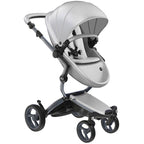 Luxury Stroller with Convertible Seat in White