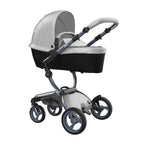 Luxury Stroller with Convertible Seat in White 2