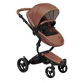 Luxury Stroller Brown Leatherette Fabric