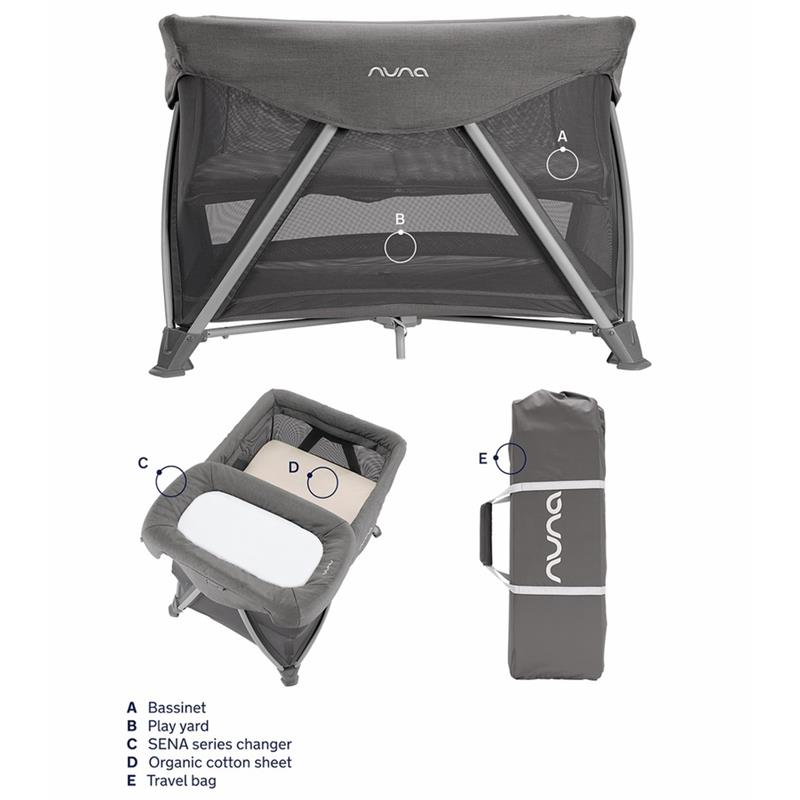 Portable Baby Playard Gray 4