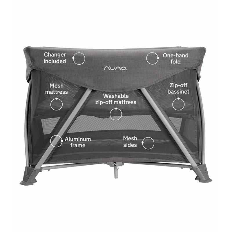 Portable Baby Playard Gray 5