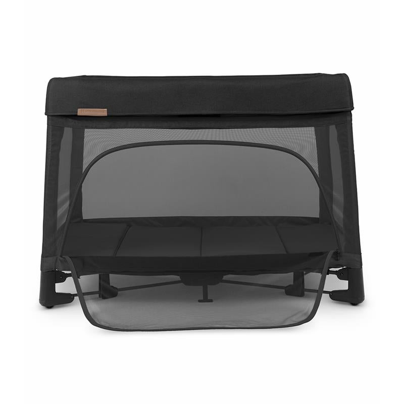 Playard Black Portable with Breathable Mattress 5