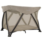 Portable Playard Beige with Zip-Off Bassinet
