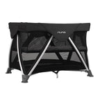Portable Travel Crib Black with Breathable Mesh Design 2