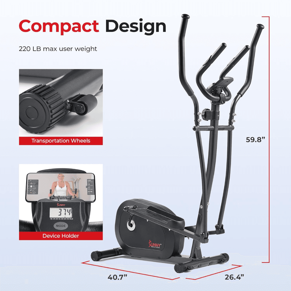 Programmable Magnetic Elliptical Machine for home workouts 3