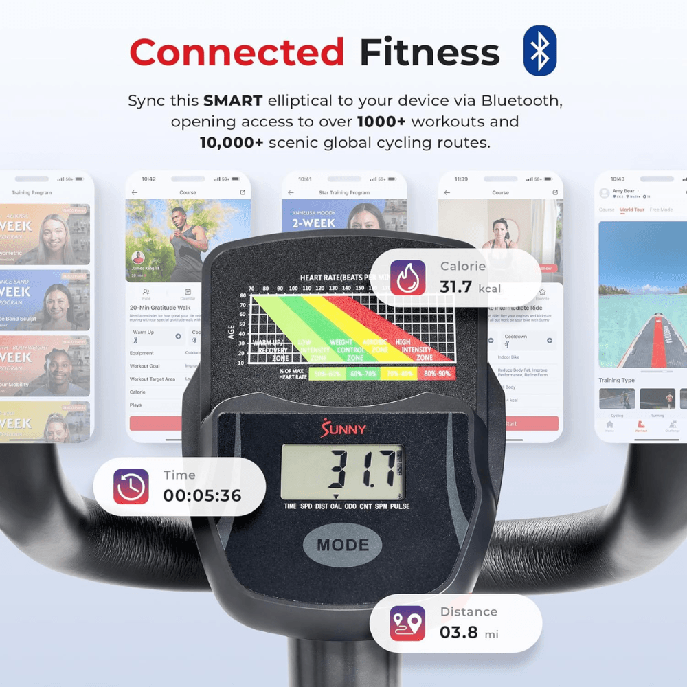 Programmable Magnetic Elliptical Machine for home workouts 6
