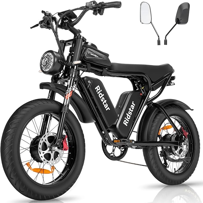 Q20 Pro Electric Bike in sleek black design