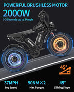 Q20 Pro Electric Bike in sleek black design 2