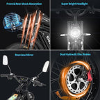 Q20 Pro Electric Bike in sleek black design 3