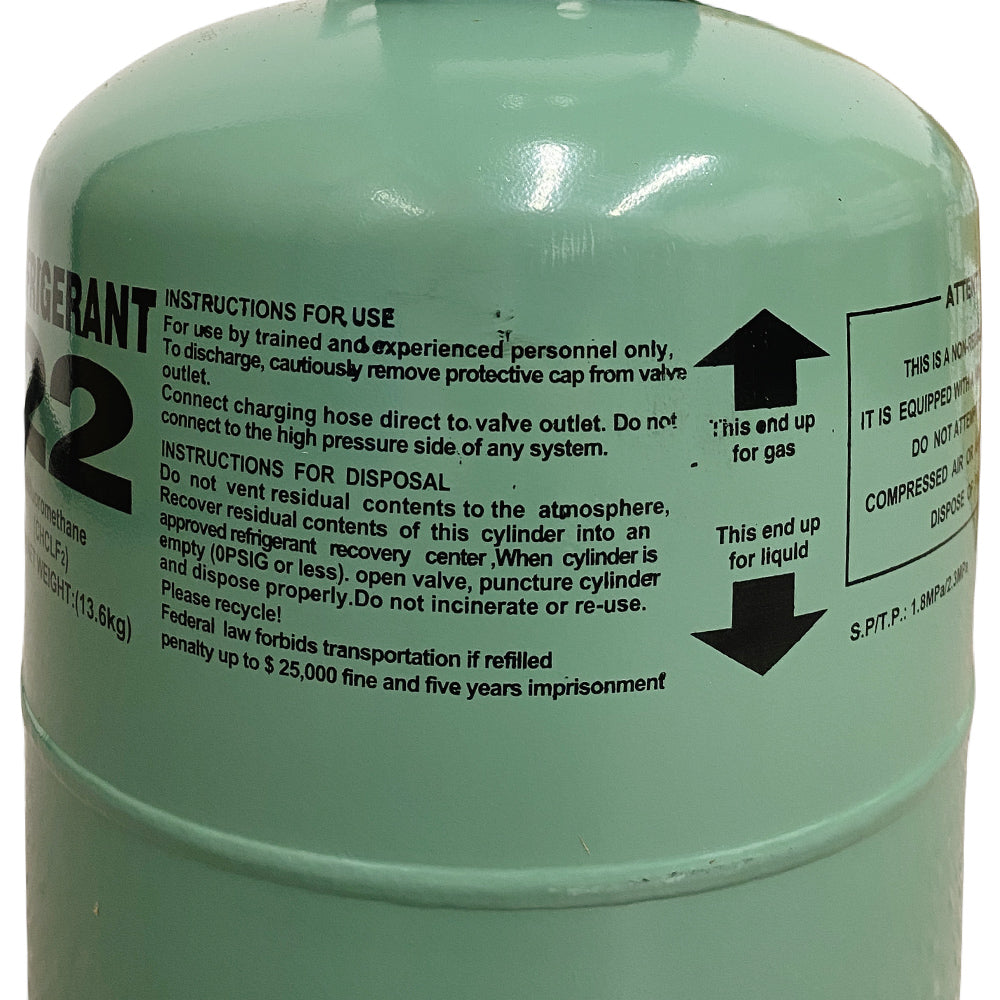 R22 Refrigerant Gas Green Cylinder 4