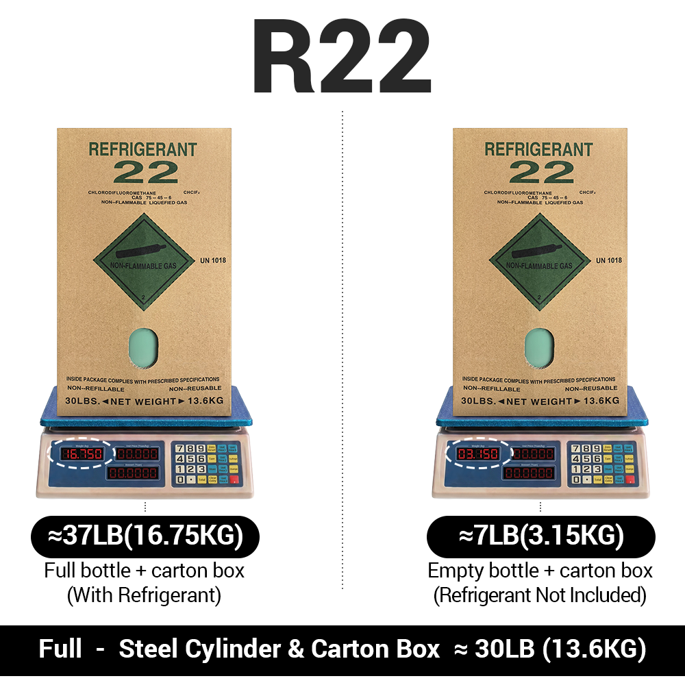R22 Refrigerant Gas Green Cylinder 7