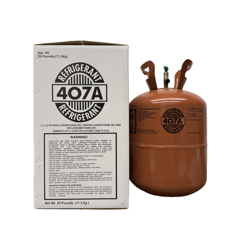 R407A Refrigerant Gas 25LB Orange Cylinder 5