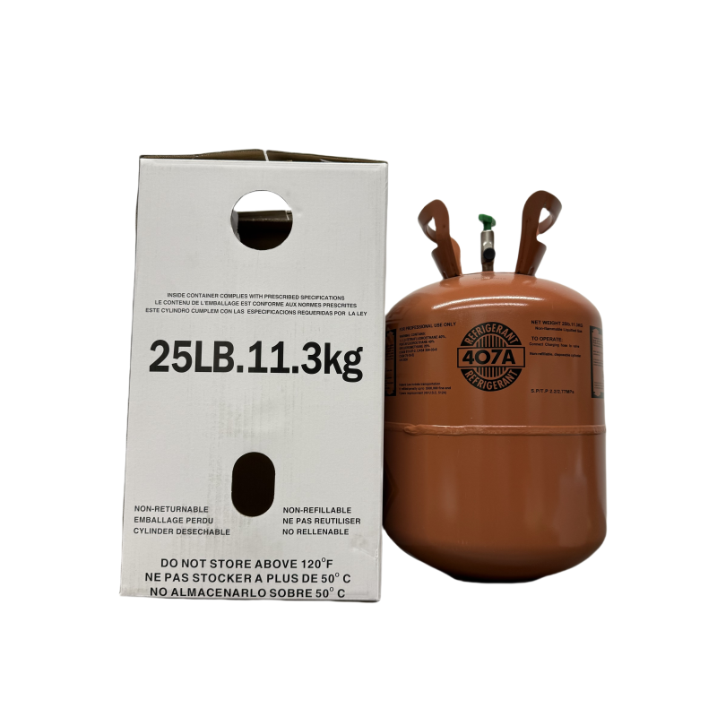 R407A Refrigerant Gas 25LB Orange Cylinder 6