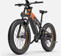 RV800 Electric Bike in black and orange design for urban riding