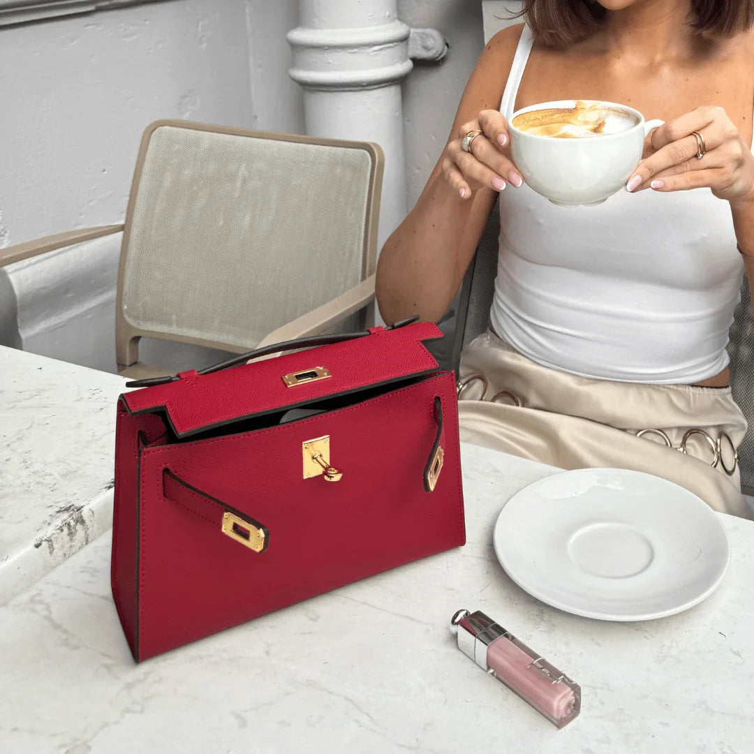 Elegant Seraphina mini bag in Epsom Genuine Leather 7