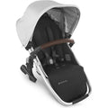 Stroller Seat with Adjustable Canopy and Leather Accents