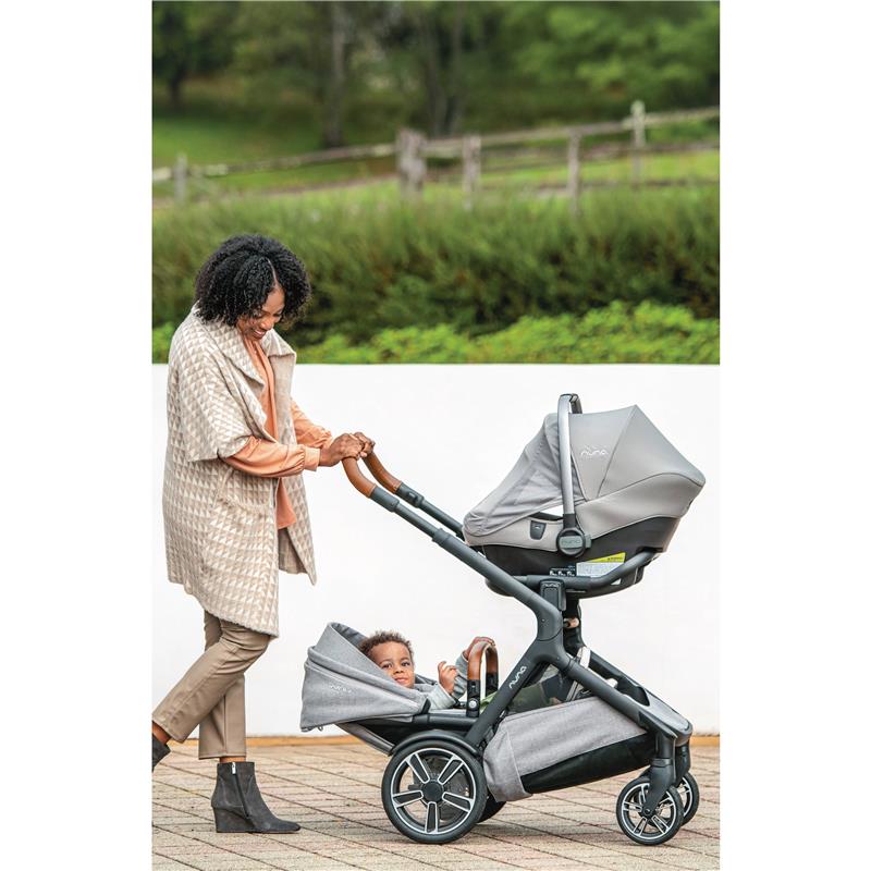 Stroller Sibling Seat Gray with Raincover 2