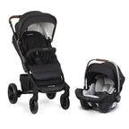 Travel System Stroller with Car Seat in Black