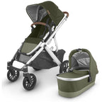 Versatile Baby Stroller in Green with Adjustable Seating