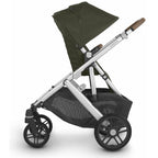 Versatile Baby Stroller in Green with Adjustable Seating 6