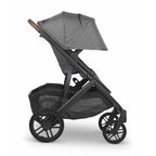 Stroller with Bassinet and Adjustable Canopy in Gray 4