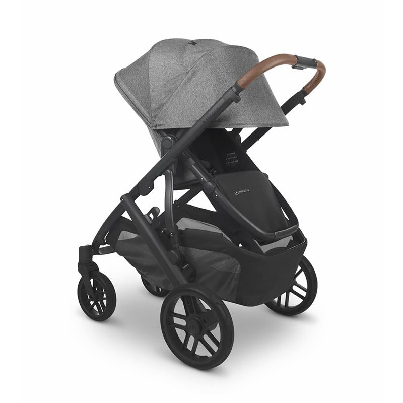 Stroller with Bassinet and Adjustable Canopy in Gray 5
