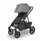 Stroller with Bassinet and Adjustable Canopy in Gray 6