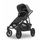 Stroller with Bassinet and Adjustable Canopy in Gray 7