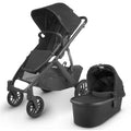 Versatile Baby Stroller in Black with Expandable Seating