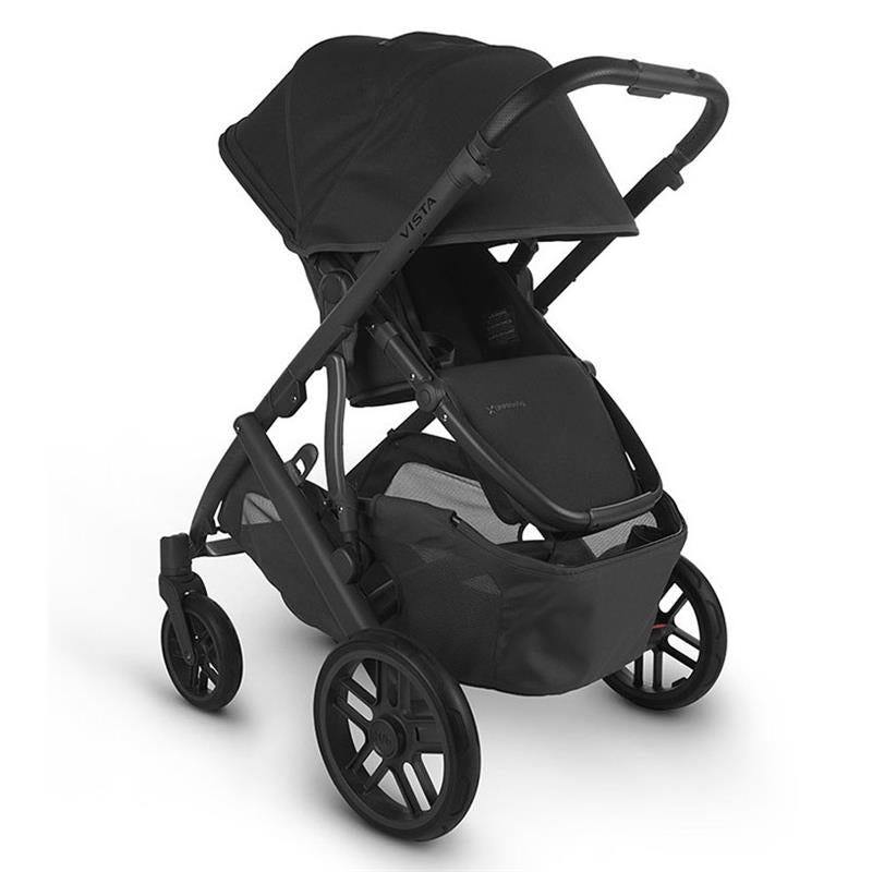 Versatile Baby Stroller in Black with Expandable Seating 2
