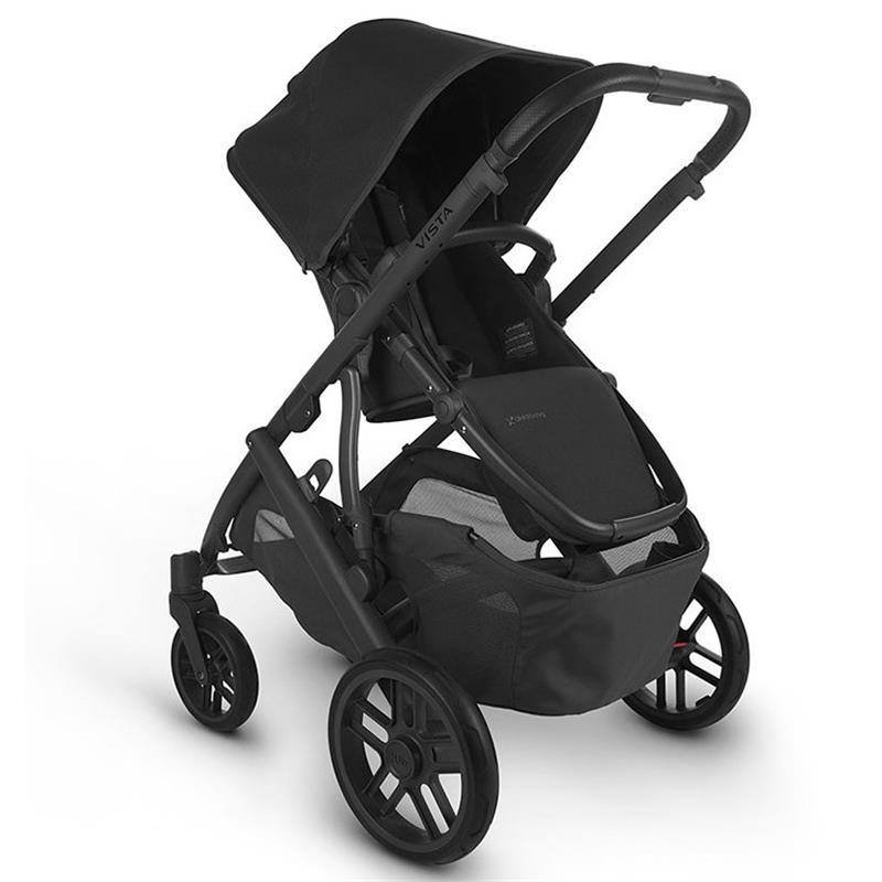 Versatile Baby Stroller in Black with Expandable Seating 4