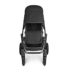 Versatile Baby Stroller in Black with Expandable Seating 5