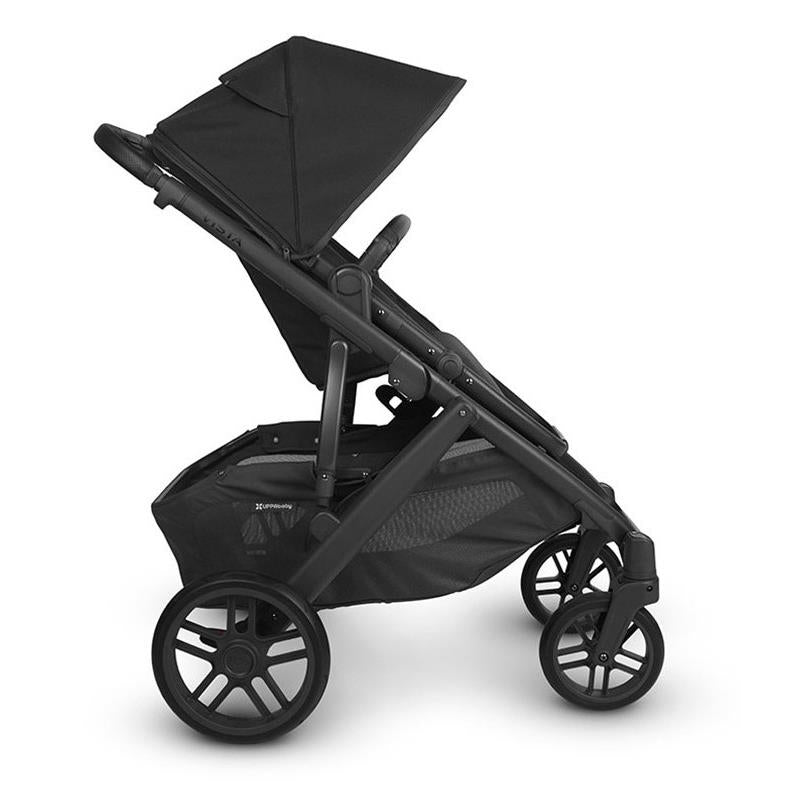Versatile Baby Stroller in Black with Expandable Seating 8