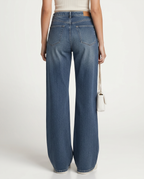 Warm Amie wide jeans with fleece lining for women 2